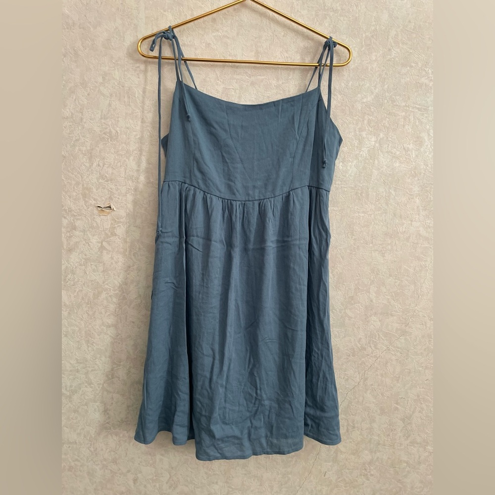 altar'd state women's XXL spaghetti strap blue dress